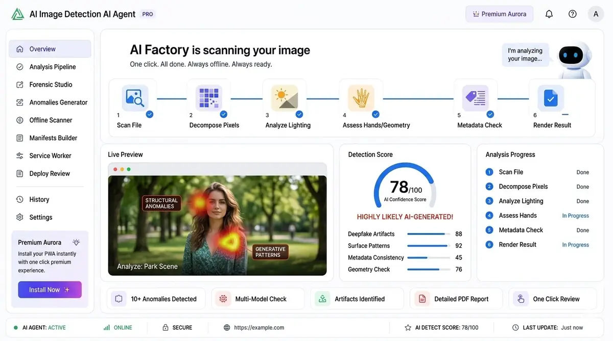 teeth scanner AI assistant dashboard — example of the teeth scanner plan output and dental scan guidance agent software